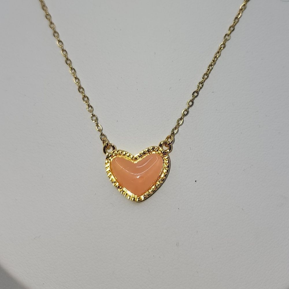 Kendra  Ari Heart like Adjustable Length Scott Necklace 18k Plated NWOT